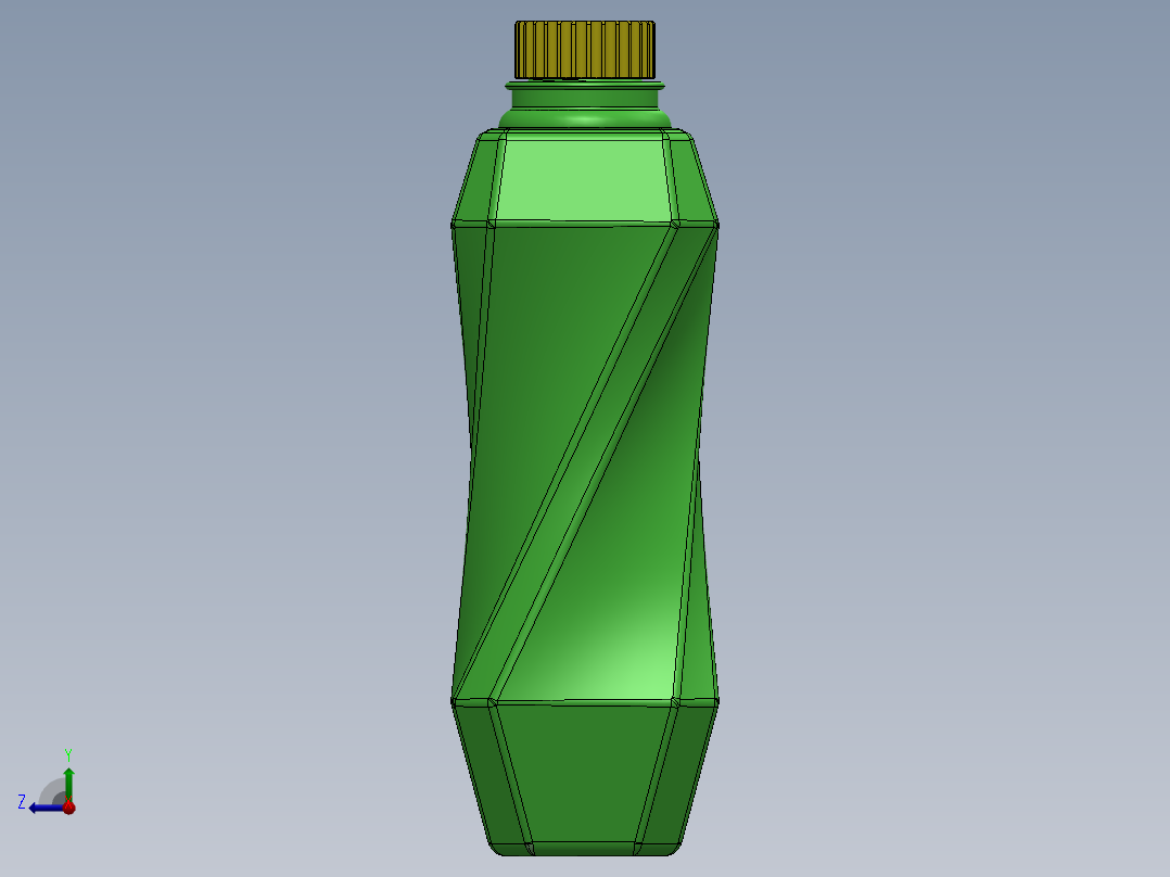 瓶子、罐子、桶(10)右视图
