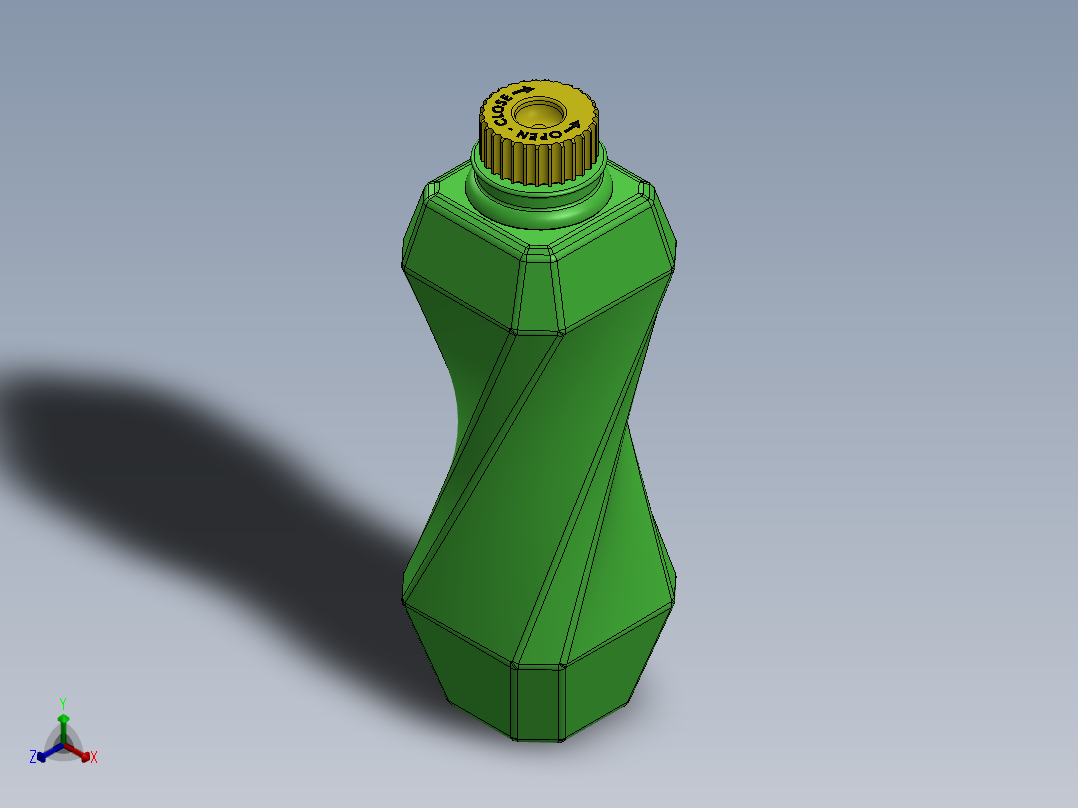 瓶子、罐子、桶(10)正等轴测图