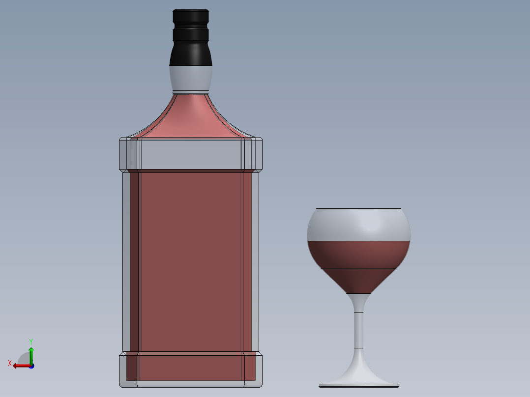 玻璃器子、杯子(23)后视图