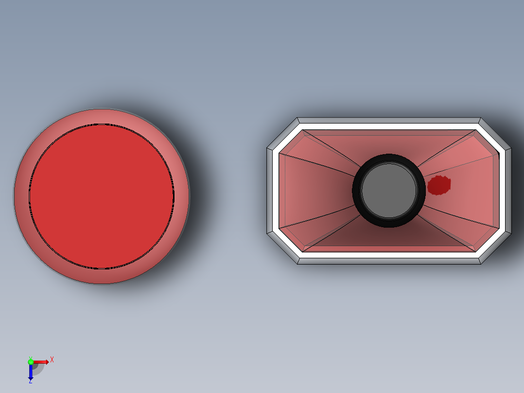 玻璃器子、杯子(23)俯视图