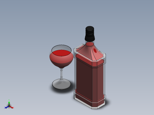 玻璃器子、杯子(23)正等轴测缩略图