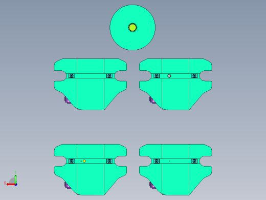4款铣轴端槽及滚齿夹具后视缩略图