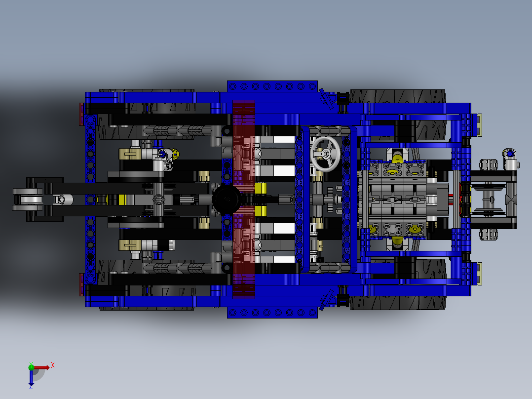 A2004721-乐高积木车俯视图