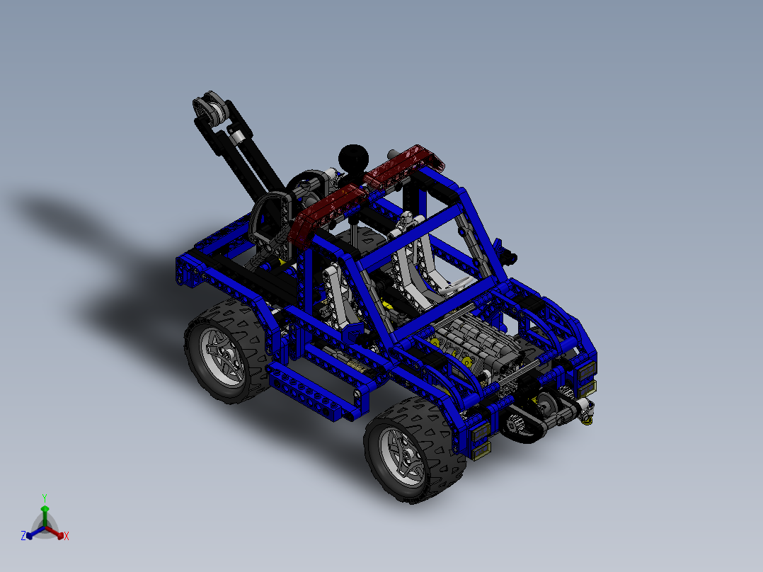 A2004721-乐高积木车正等轴测图