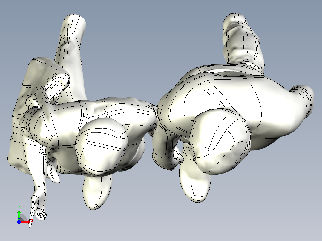 人体模型(122)前视图