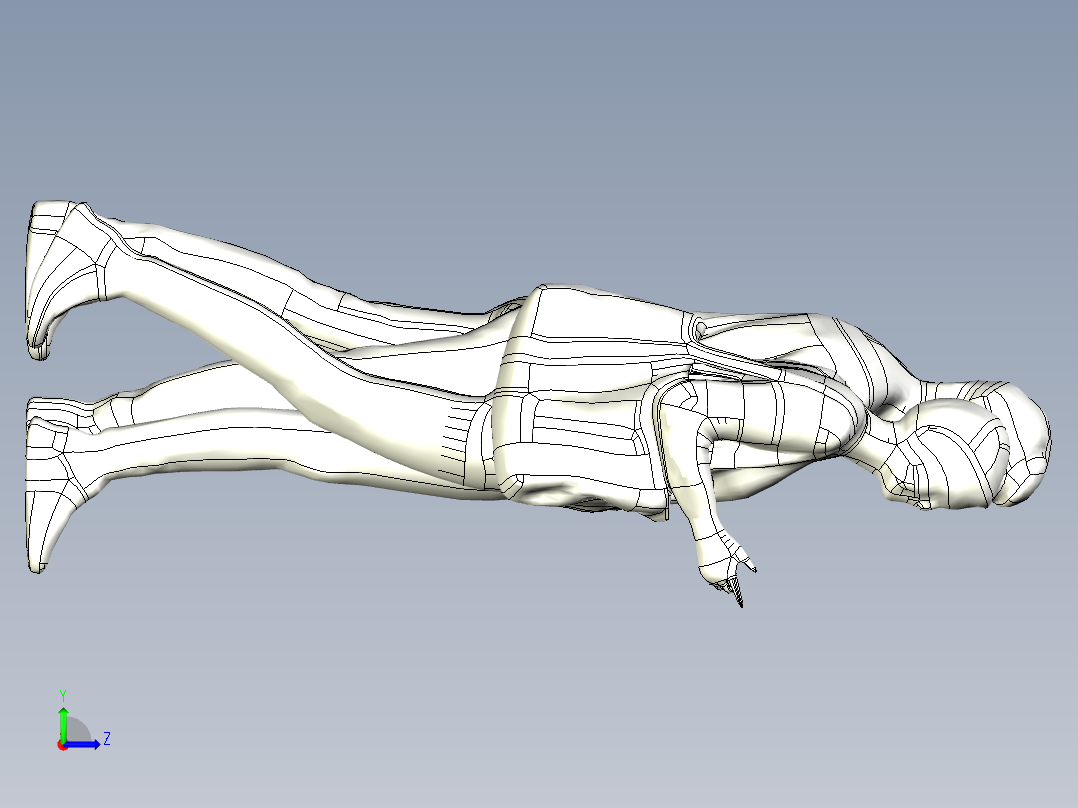 人体模型(122)左视图