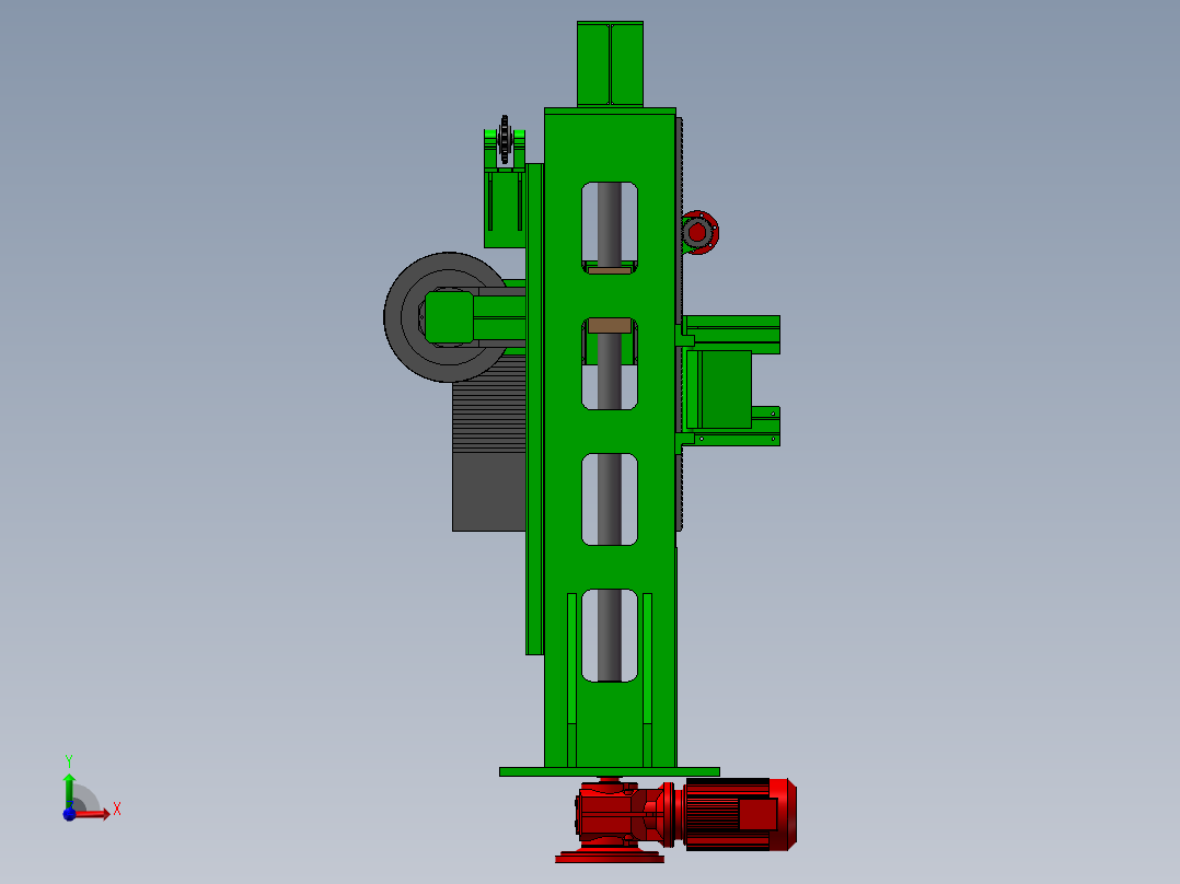 龙门压辊前视图