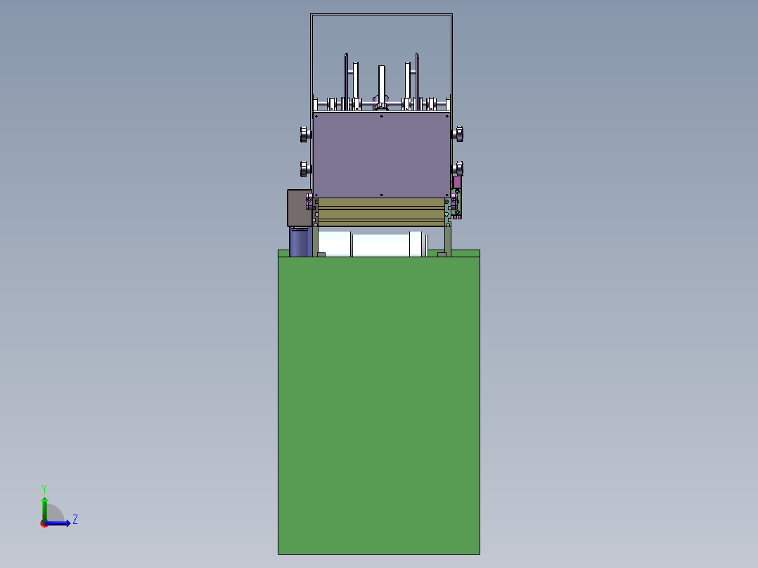 3.5 米超声波清洗输送线左视图