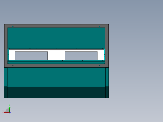 琴式操作台钣金结构3D数模图纸 Solidworks设计 附STEP IGS后视缩略图