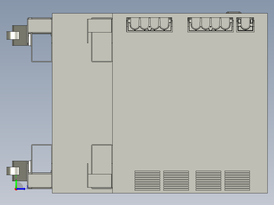 2HUKRC5cabinetwithtrafoboxandswitchabledoor_95120180degreewithfixingpointwithXG19左视图