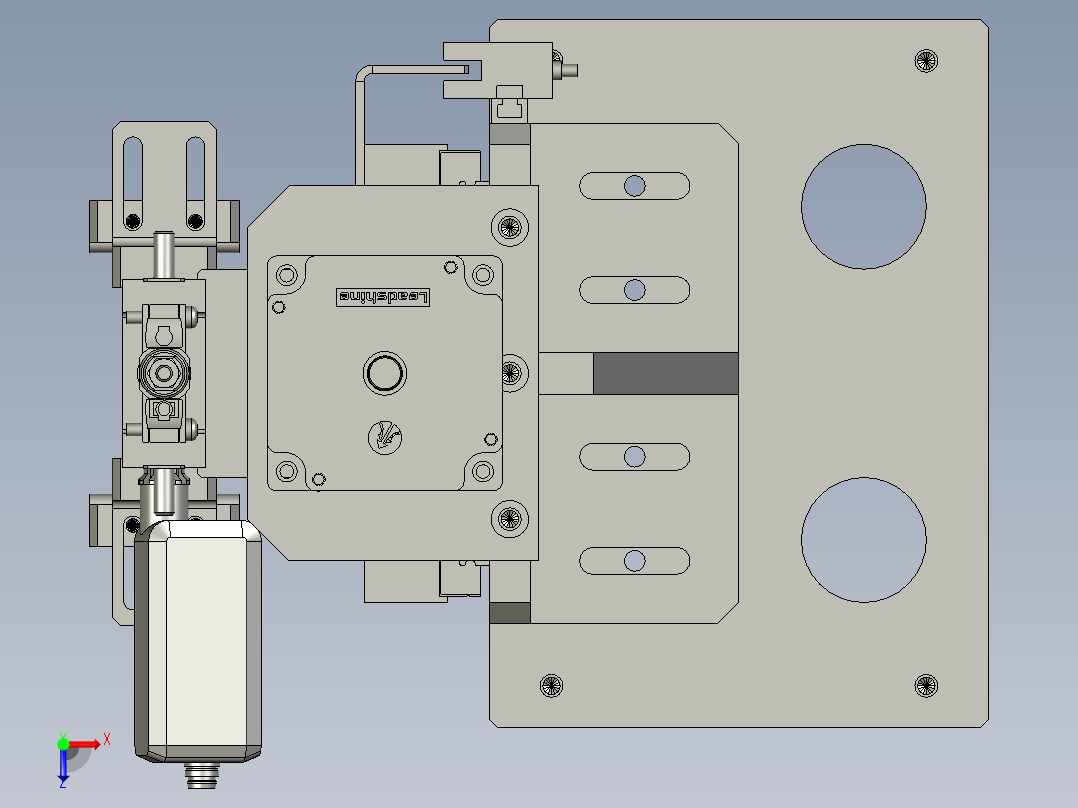 LXYC-BOSS020200外径检测机构俯视图