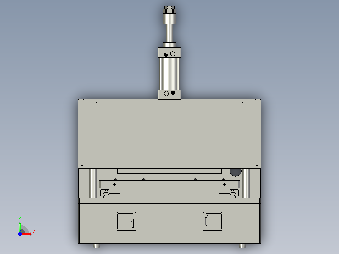 接头的微型封口机前视图