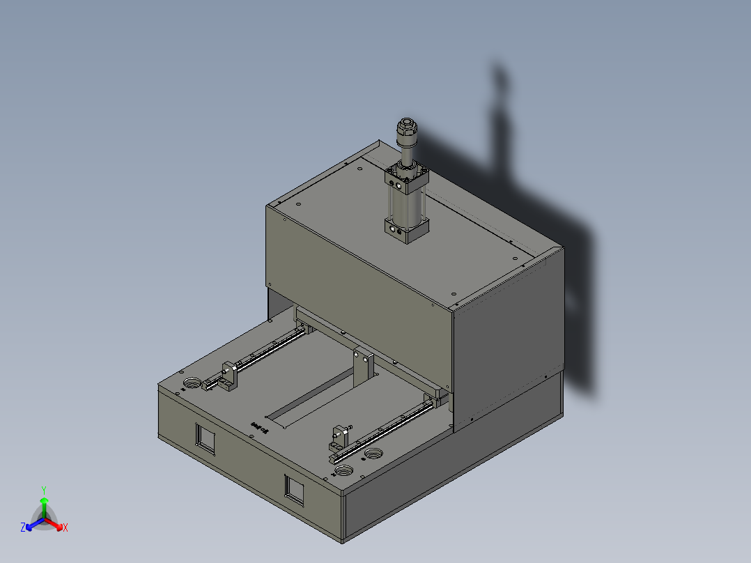 接头的微型封口机正等轴测图