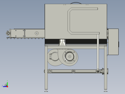 连续挤压生产线吹干装置右视缩略图