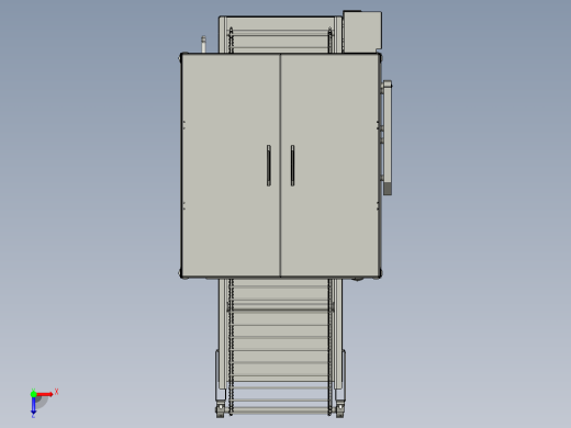 连续挤压生产线吹干装置俯视缩略图