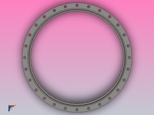 凸面对焊钢制管法兰_1000-2.5（系列1）俯视缩略图