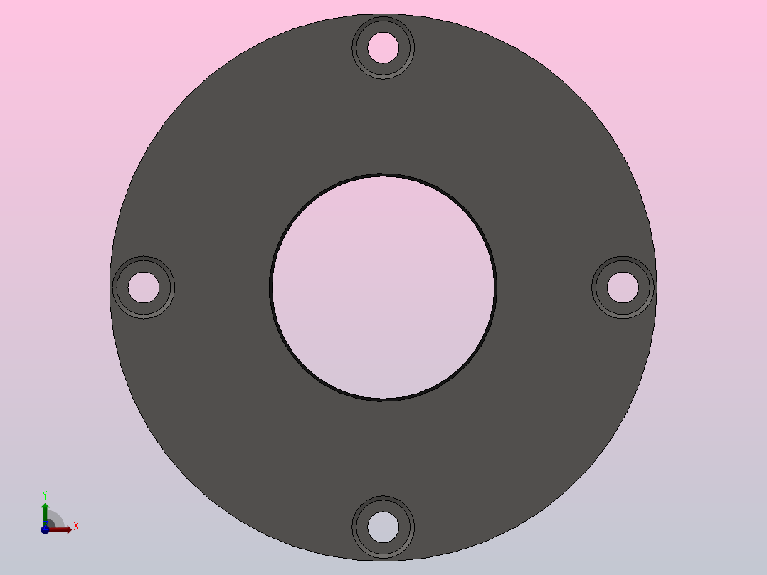 轴承盖35左视图