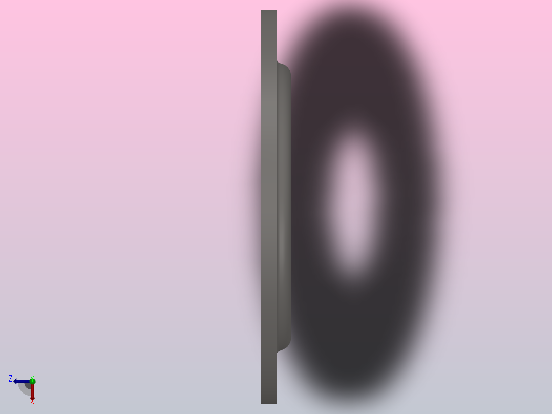 轴承盖35俯视图