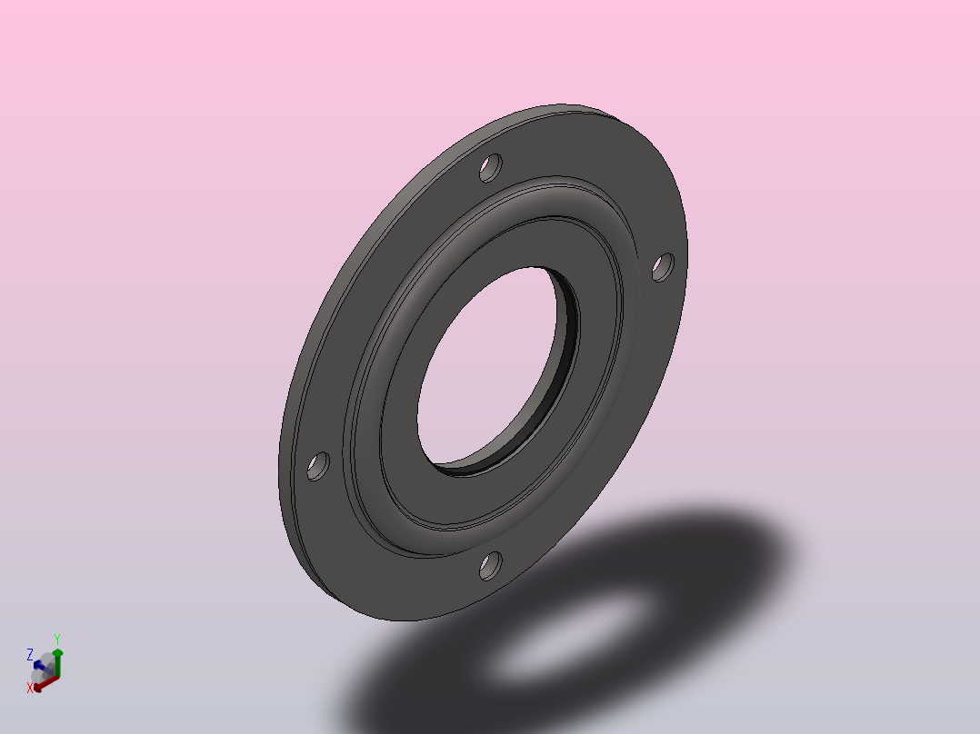 轴承盖35正等轴测图