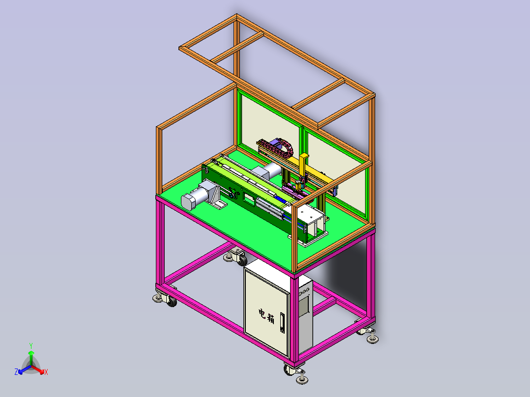 真空吸附滑台取料机主视图