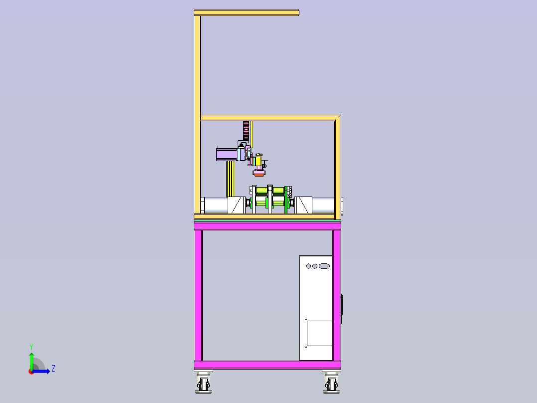 真空吸附滑台取料机左视图