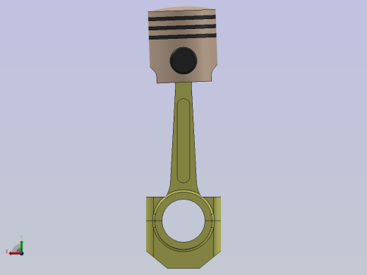 A0004597-4缸发动机曲轴活塞后视缩略图