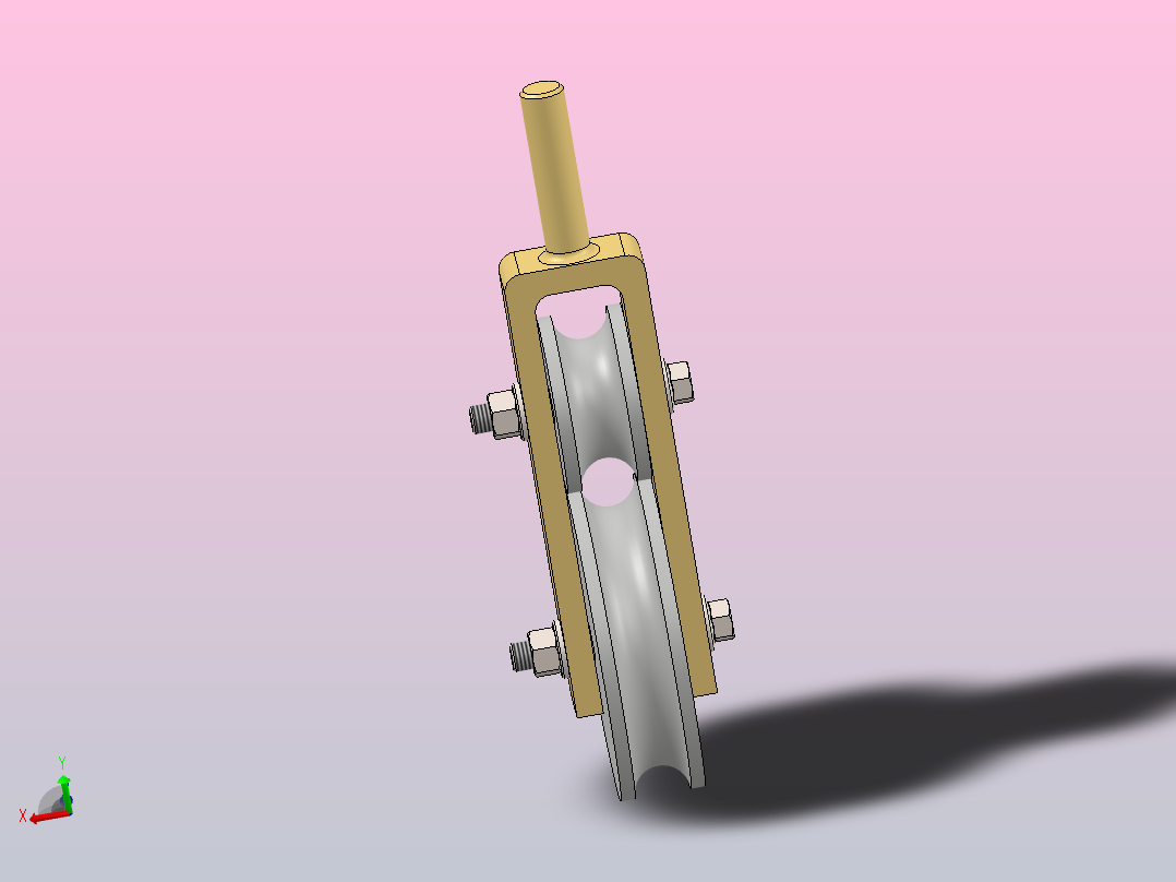直径32毫米的简易弯管器主视图
