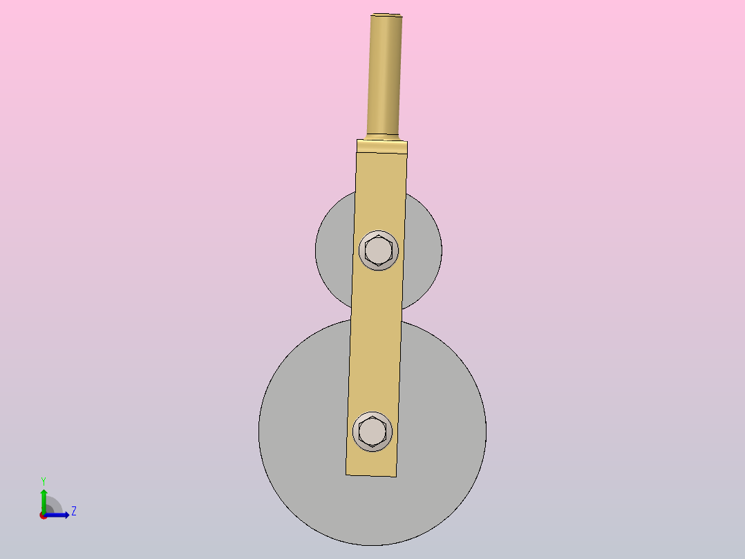 直径32毫米的简易弯管器左视图