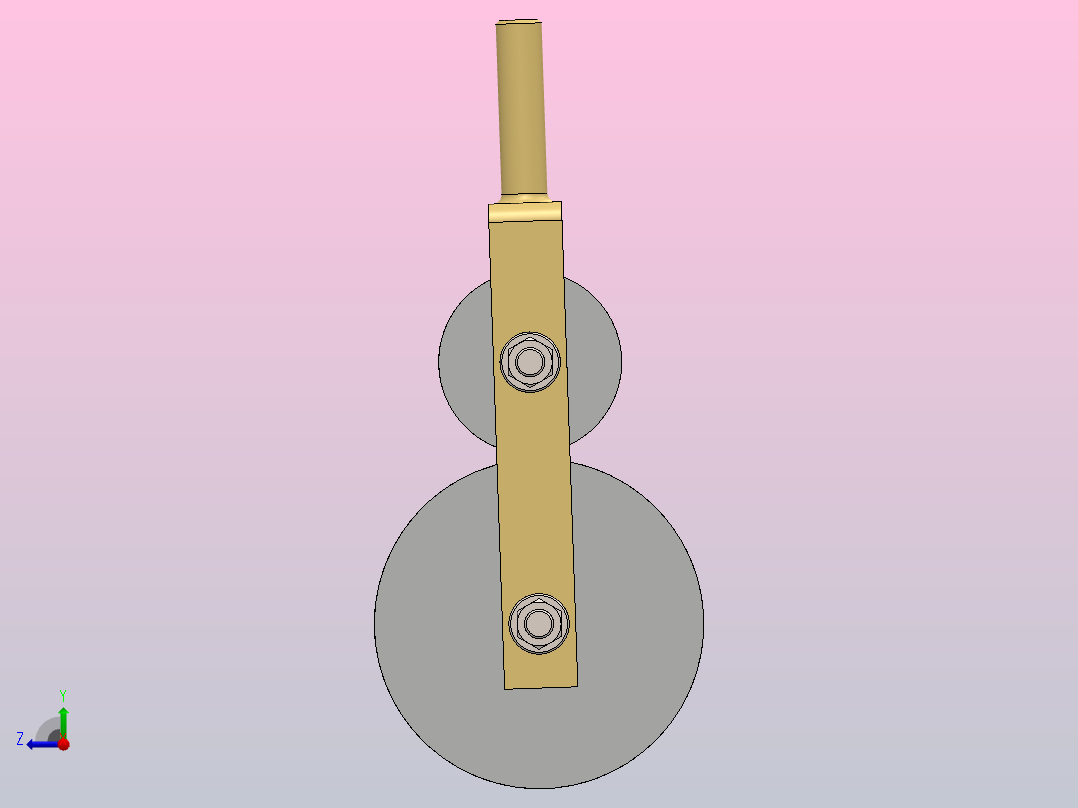 直径32毫米的简易弯管器右视图