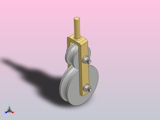 直径32毫米的简易弯管器正等轴测缩略图