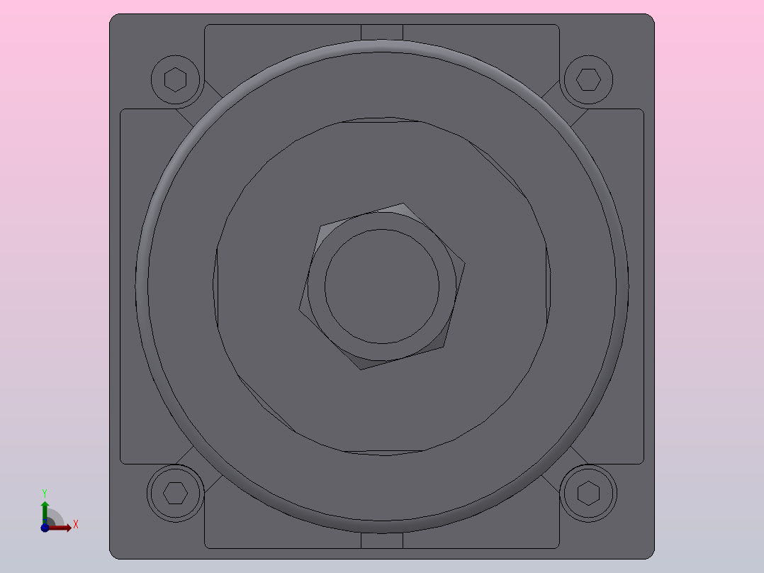 SIJ双轴复动行程可调型气缸SIJ80×160-S-CS1U1前视图