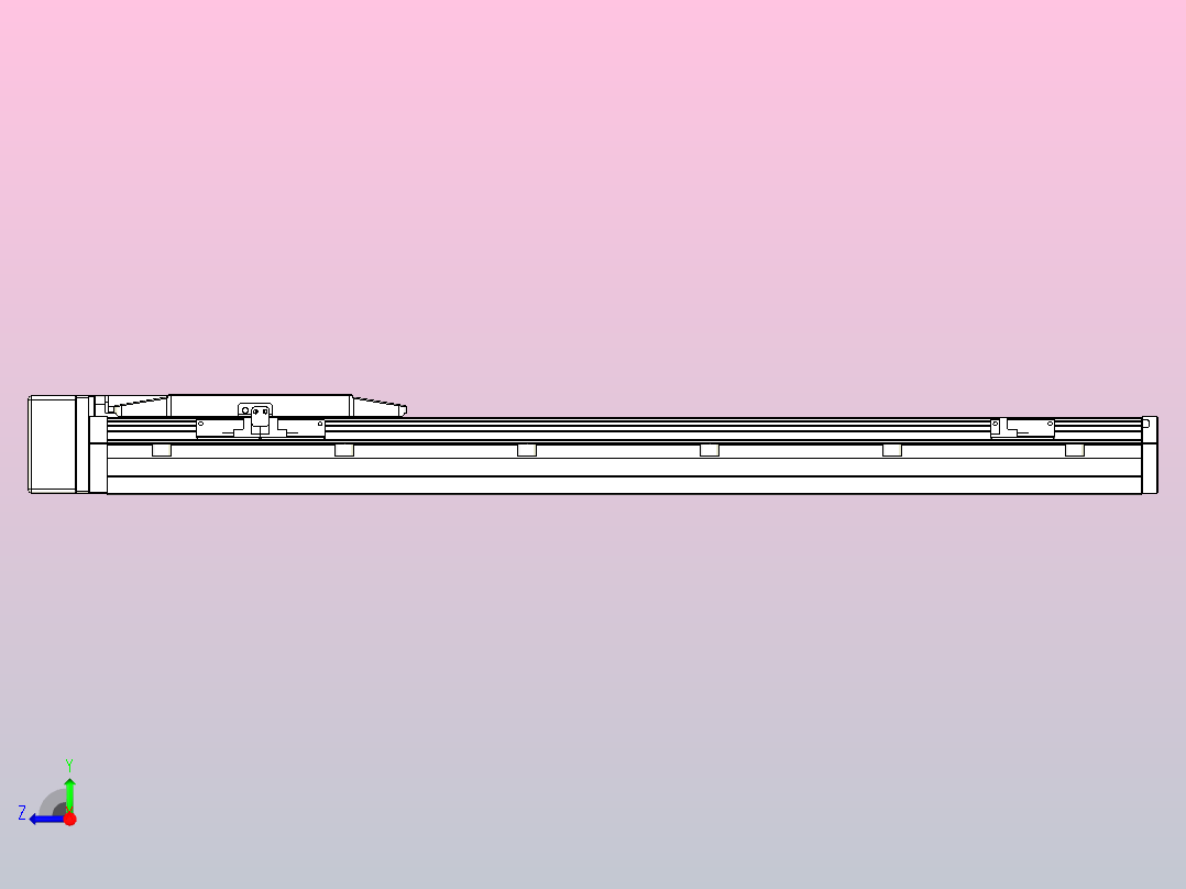 滚珠丝杠直线轴内置导轨TPA-GCR-150-2010C-L600-MR-M75-N3右视图