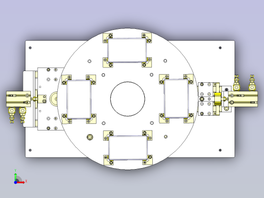 一种简易分度转台3D图纸前视缩略图