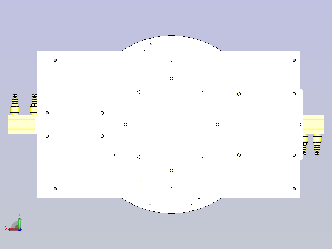 一种简易分度转台3D图纸后视图