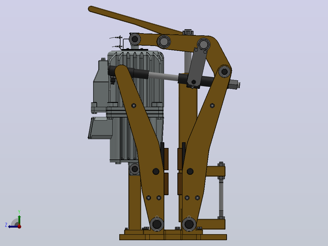 YP21系列电力液压盘式制动器YP21-500-560×30-ⅠA-CL.RL.WL.HL.H右视图