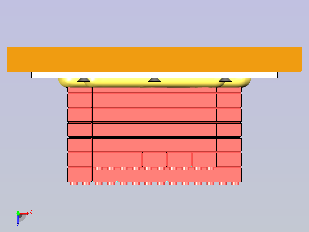 手持磨床逆向工程模型俯视图