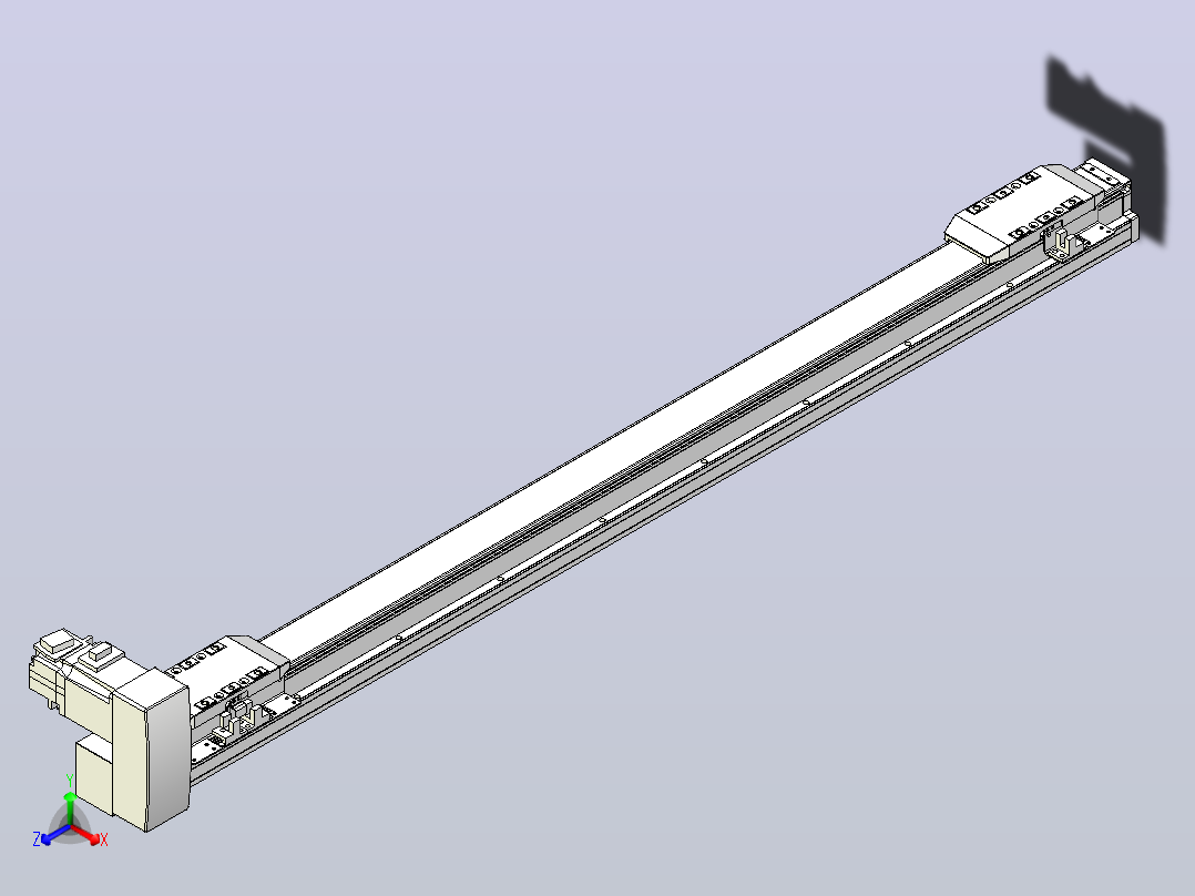 皮带直线轴双滑块型TPA-GCBS-50-P42-L325-RU-M10-N3主视图