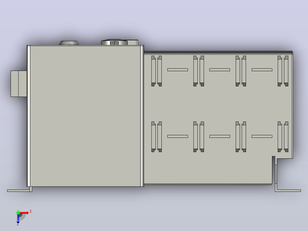 NH40-200、250_3SZL 3P自动转换开关三维模型202006俯视图