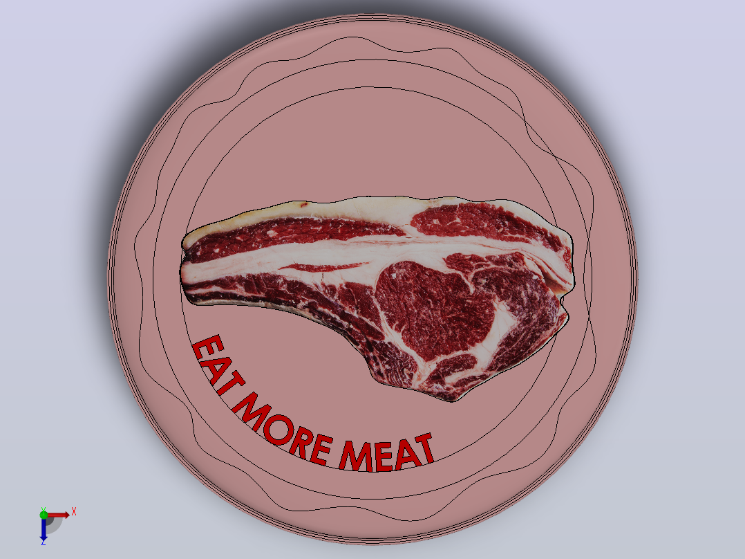 多吃肉俯视图