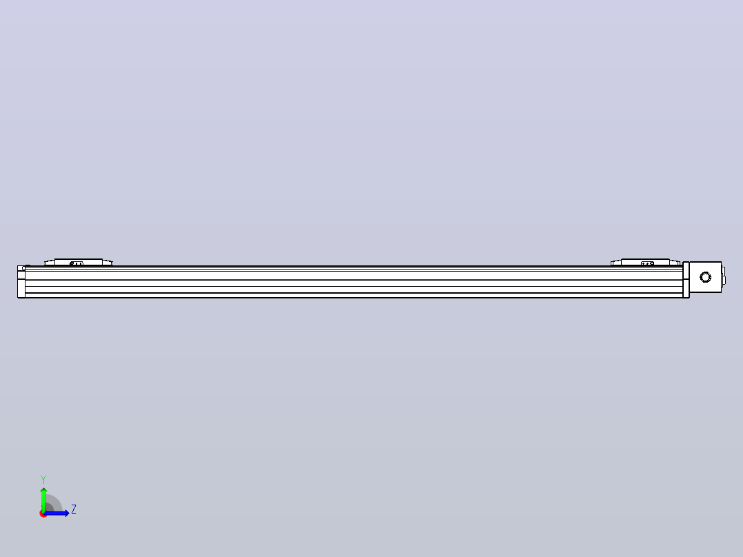 皮带直线轴双滑块型TPA-GCBS-80-P60-L475-DL-M20-N3左视图