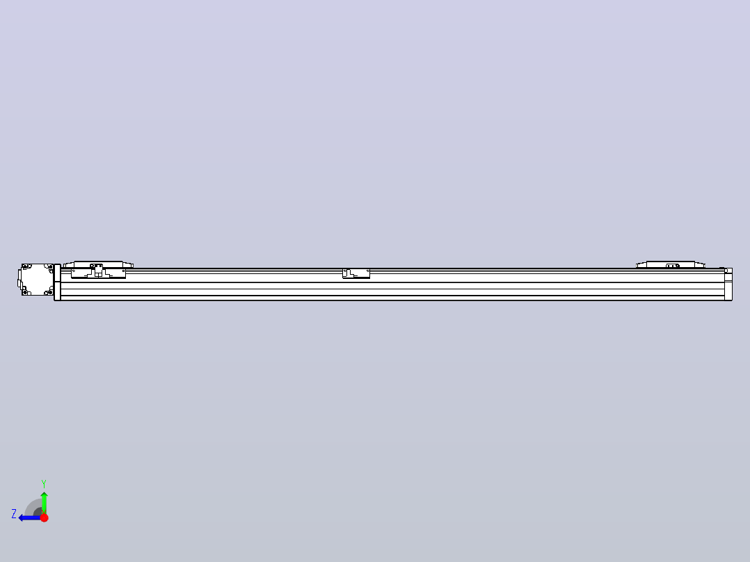 皮带直线轴双滑块型TPA-GCBS-80-P60-L475-DL-M20-N3右视图