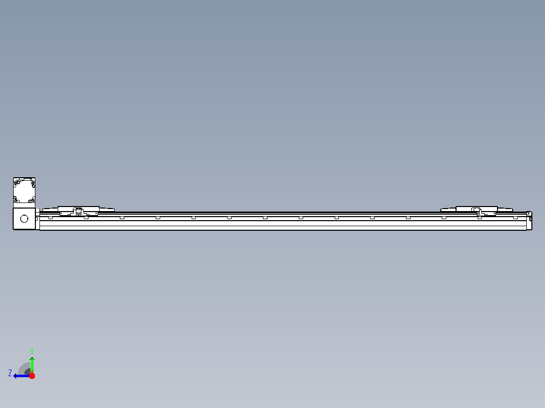 皮带直线轴双滑块型TPA-GCBS-120-P70-L450-LU-M20-N3右视图