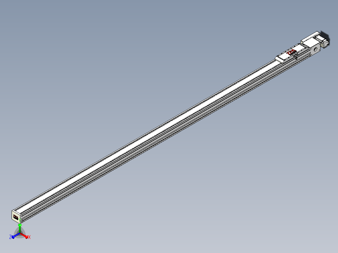 伺服电机集成皮带传动直线执行器TPA-OCB-120-224-L3550-MR-P75-N3主视图