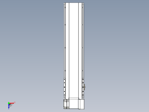 皮带直线轴半封闭可选导轨TPA-HNB-175D-140-L550-RP-C-P75-N3俯视缩略图
