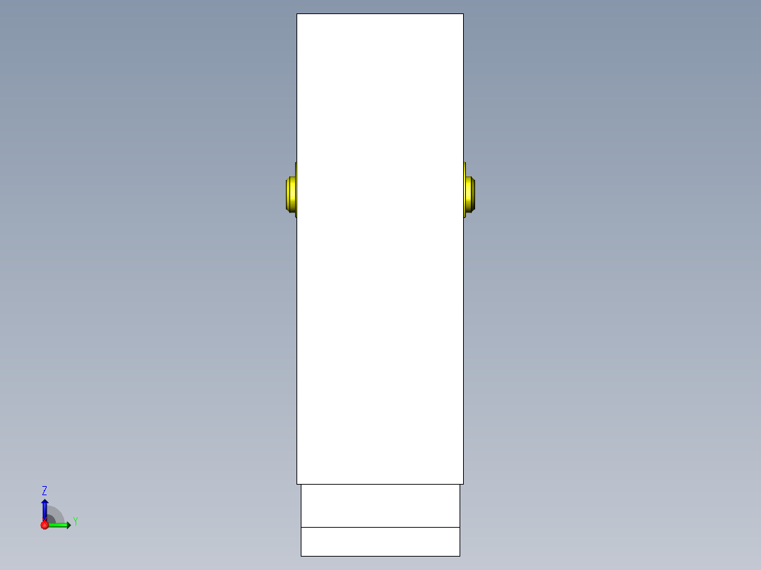 长尺寸工件固定夹具右视图