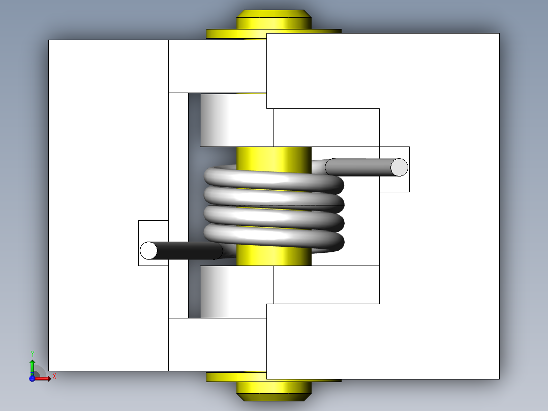 长尺寸工件固定夹具俯视图