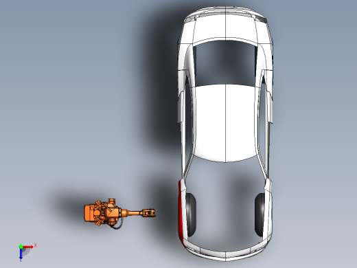 ABB IRB robot arm俯视缩略图