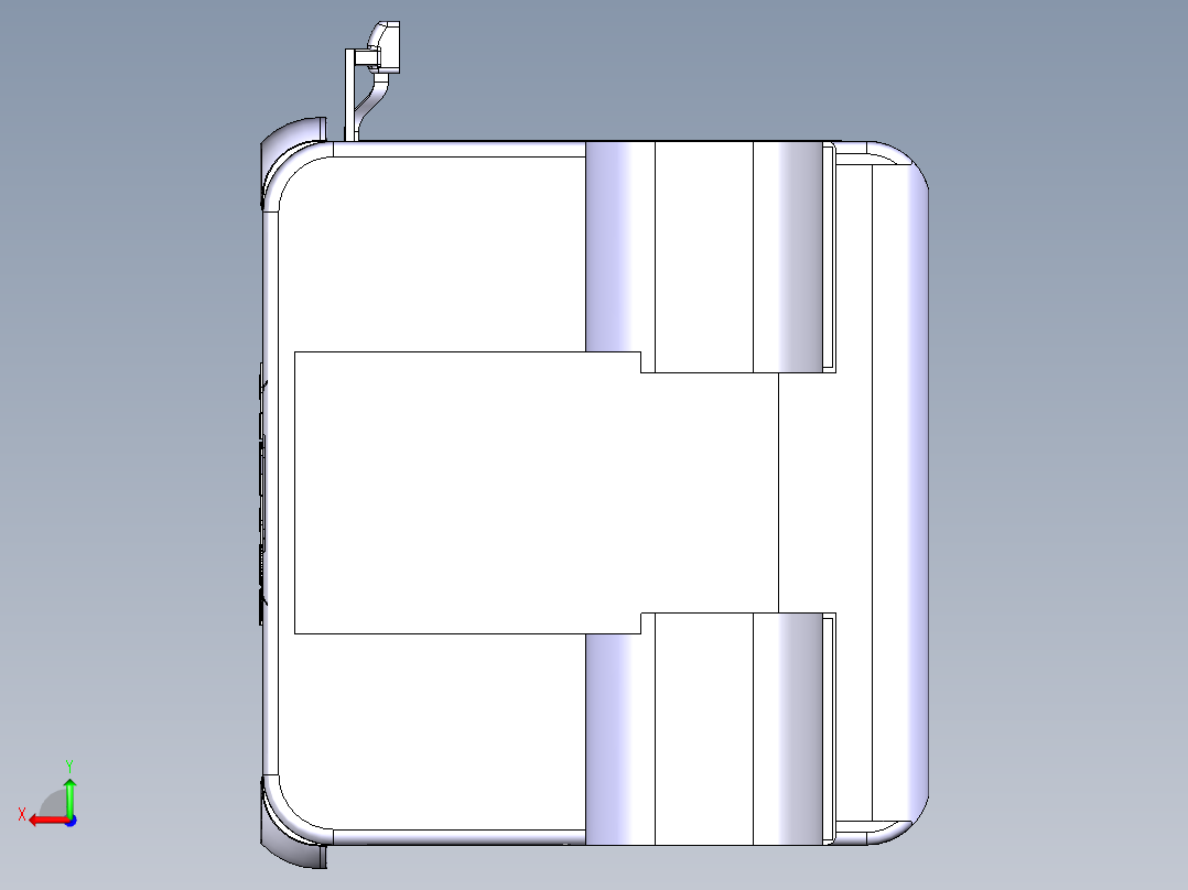 catia斯堪尼亚scania r420卡车头3D图纸后视图