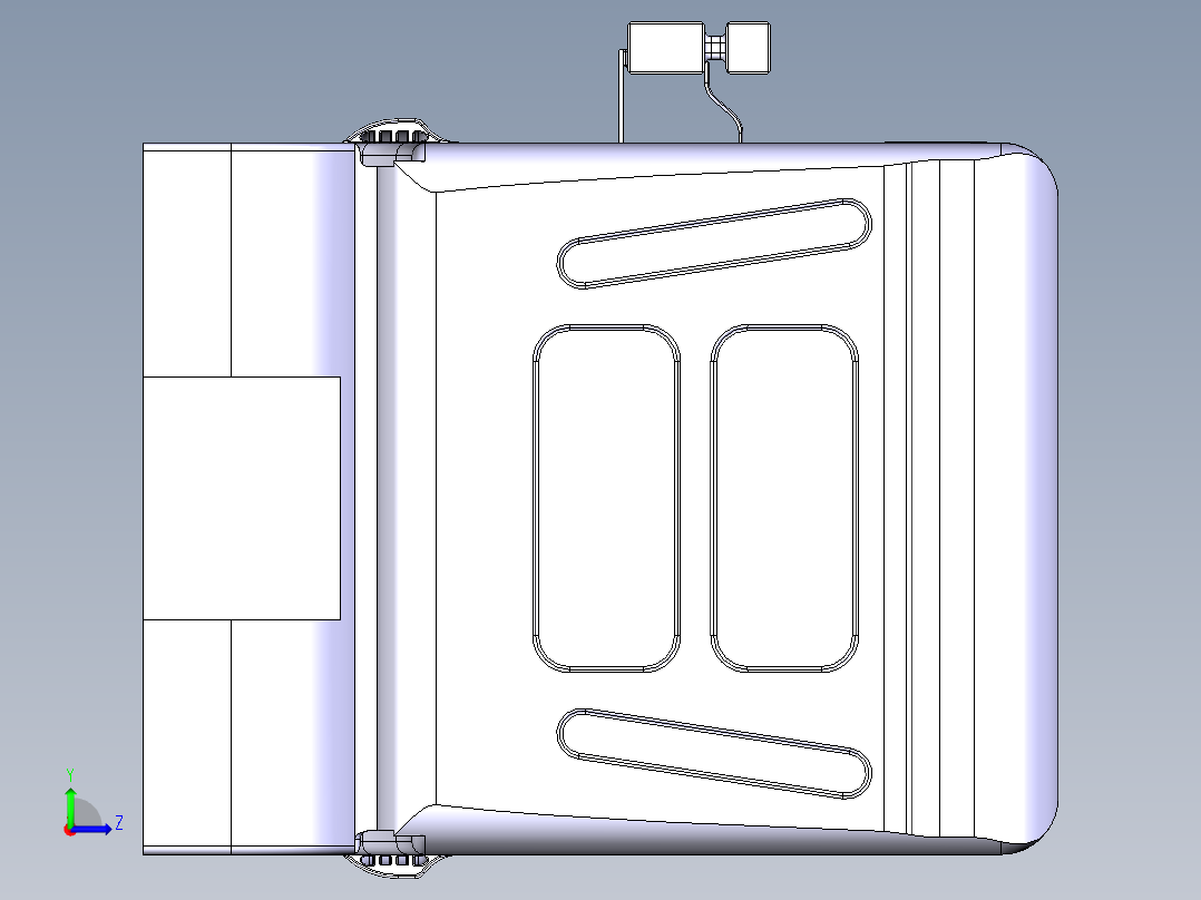 catia斯堪尼亚scania r420卡车头3D图纸左视图