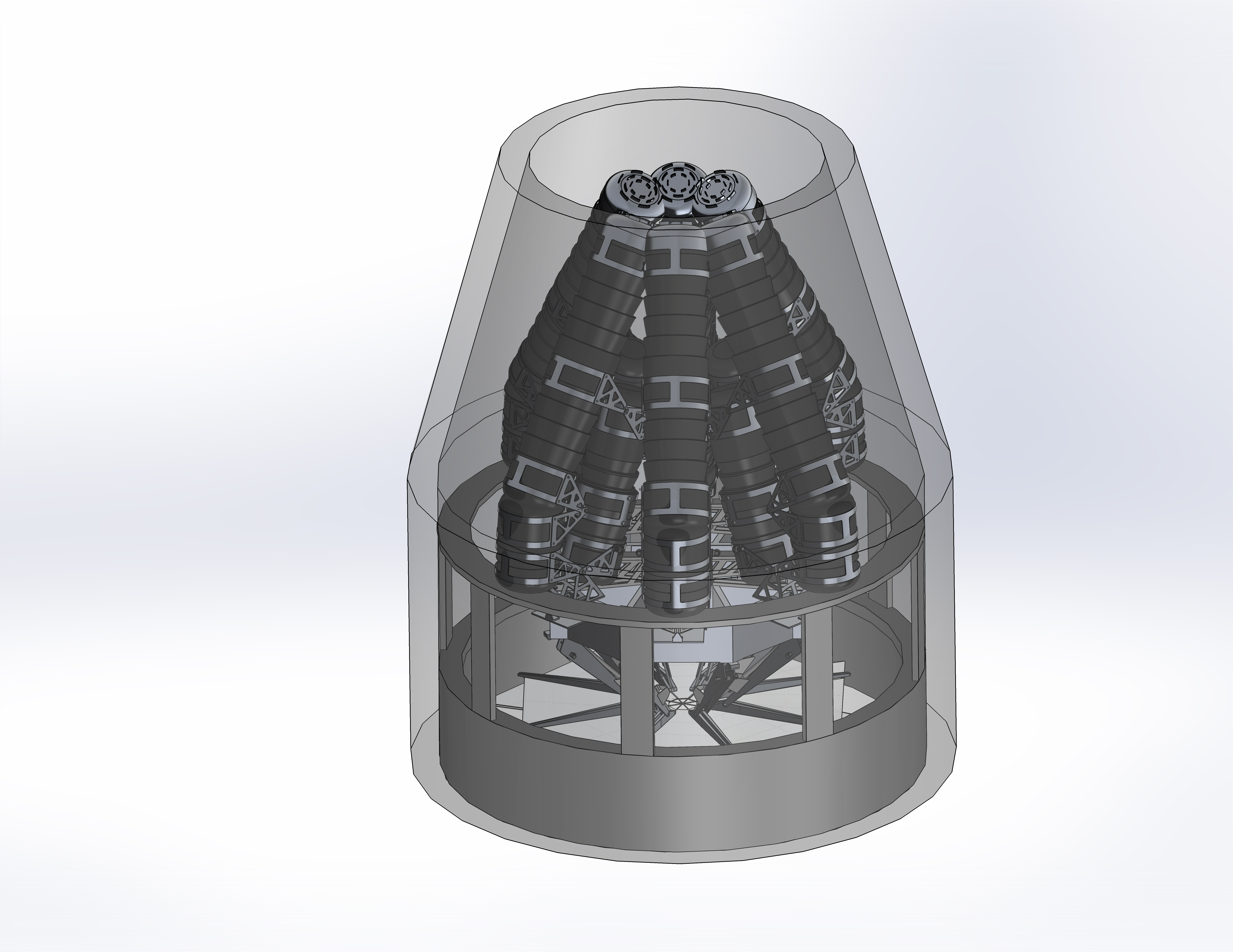 lunar八爪月球登陆器创新设计3D数模图纸 STEP格式